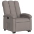 Sillón reclinable elevable tela gris