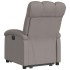 Sillón reclinable elevable tela gris