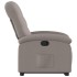 Sillón reclinable elevable tela gris