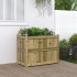 Jardinera de madera de pino impregnada 90x50x70