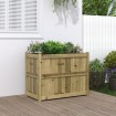 Jardinera de madera de pino impregnada 90x50x70 cm