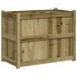Jardinera de madera de pino impregnada 90x50x70