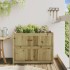 Jardinera de madera de pino impregnada 90x50x70