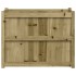 Jardinera de madera de pino impregnada 90x50x70
