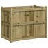 Jardinera de madera de pino impregnada 90x50x70
