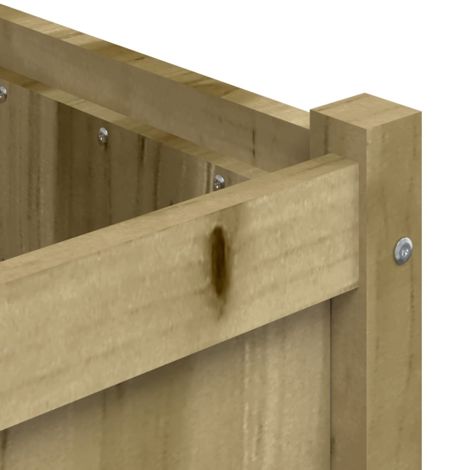 Jardinera de madera de pino impregnada 90x50x70