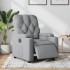 Sillón reclinable eléctrico tela gris