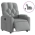 Sillón reclinable eléctrico tela gris