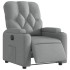 Sillón reclinable eléctrico tela gris