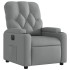 Sillón reclinable eléctrico tela gris