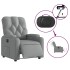 Sillón reclinable eléctrico tela gris
