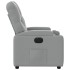 Sillón reclinable eléctrico tela gris