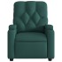 Sillón reclinable eléctrico tela verde