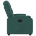 Sillón reclinable eléctrico tela verde