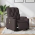 Sillón reclinable de masaje eléctrico tela marrón