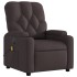 Sillón reclinable de masaje eléctrico tela marrón