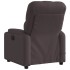 Sillón reclinable de masaje eléctrico tela marrón
