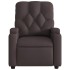 Sillón reclinable de masaje eléctrico tela marrón