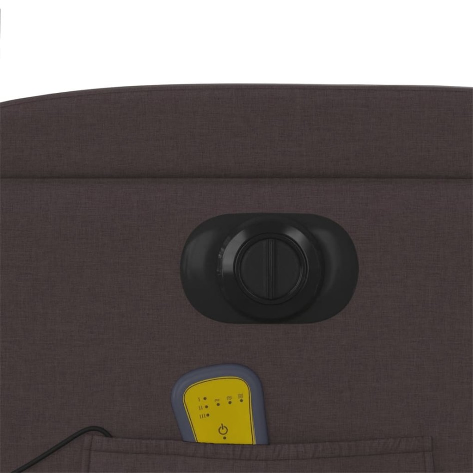 Sillón reclinable de masaje eléctrico tela marrón