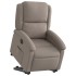 Sillón eléctrico reclinable elevable de tela gris