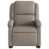 Sillón eléctrico reclinable elevable de tela gris