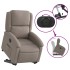 Sillón eléctrico reclinable elevable de tela gris