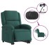 Sillón eléctrico reclinable elevable de tela verde