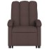 Sillón eléctrico reclinable elevable de tela marrón
