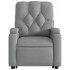Sillón eléctrico reclinable elevable de tela gris