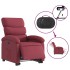 Sillón eléctrico reclinable elevable de tela rojo