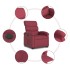 Sillón eléctrico reclinable elevable de tela rojo