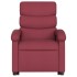Sillón eléctrico reclinable elevable de tela rojo