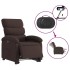 Sillón eléctrico reclinable elevable de tela marrón
