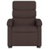 Sillón eléctrico reclinable elevable de tela marrón