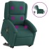 Sillón masaje eléctrico reclinable elevable tela verde