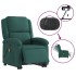 Sillón masaje eléctrico reclinable elevable tela verde