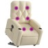 Sillón de masaje eléctrico reclinable elevable tela