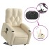 Sillón de masaje eléctrico reclinable elevable tela