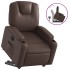 Sillón reclinable elevable cuero sintético