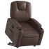 Sillón reclinable elevable cuero sintético
