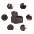 Sillón reclinable eléctrico de cuero sintético