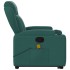 Silla de masaje reclinable de pie de tela verde