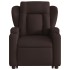 Sillón masaje eléctrico reclinable elevable tela marrón
