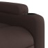 Sillón reclinable elevable tela marrón