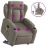 Sillón reclinable de masaje elevable tela gris
