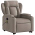 Sillón reclinable de masaje elevable tela gris