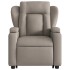 Sillón reclinable de masaje elevable tela gris
