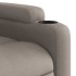 Sillón reclinable de masaje elevable tela gris