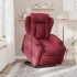 Sillón reclinable elevable tela rojo