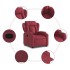 Sillón reclinable elevable tela rojo